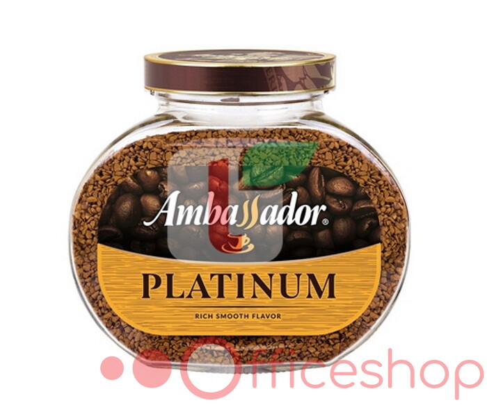 Cafea solubilă Ambasador Platinum 95 gr, în sticlă 202011
